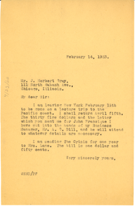 Letter from W. E. B. Du Bois to J. Herbert Gray