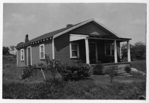 Photograph of newly remodeled house, Manchester, Georgia, 1953