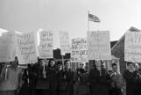 Parents protesting school integration in Center Point, Alabama.