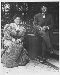 Photograph of Booker Taliaferro Washington and Margaret Murray Washington