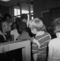 Children in line to get measles vaccine shots at the health department in Foley, Alabama.