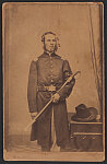 [Second Lieutenant Charles F. Williams of Co. I, 8th Massachusetts Infantry Regiment and Co. F,  35th Massachusetts Infantry Regiment in uniform with sword]