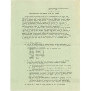 Thumbnail for Implementation The busing plans for Boston.