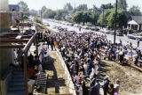 Congregation gathered for blessing church, 1956