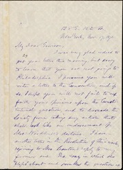 Letter to] My Dear Garrison [manuscript