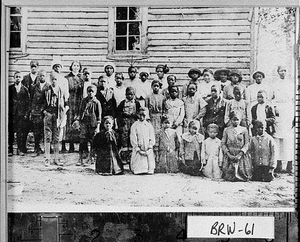 Photograph of students and teachers at Henderson Grove School, Gwinnett County, Georgia, 1913