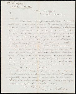 Letter from William Bradford, New York, to Amos Augustus Phelps, Decr. 19th. 1842