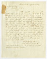 Letter by Macpherson B. Miller, Savannah, Georgia, to Ziba Oakes