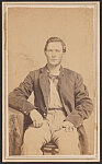 [Private Aaron Chamberlain of Co. A and Co. D, 99th Illinois Infantry Regiment in uniform]