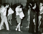 Civil Rights activists protest in front of Representative Zablocki's house