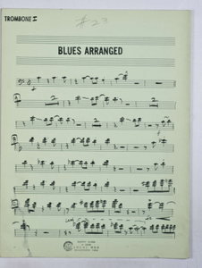 Bernstein, Leonard / TELEVISION - OMNIBUS JAZZ SHOW 1955 (ARR. Bernstein), Trombone PART used by Bernstein, Leonard.