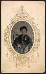 [Annie Etheridge, Civil War nurse of 3rd Michigan Infantry Regiment with Kearney Cross medal]