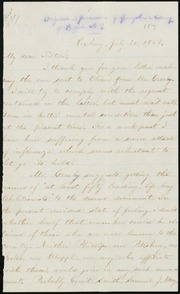 Letter to] My dear Tilton [manuscript