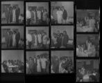 Set of negatives by Clinton Wright of the Christin-Bailey wedding, 1971