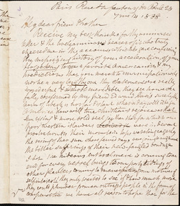 Letter from Anne Knight, Paris, [France], to William Lloyd Garrison, 1838 [July] 14