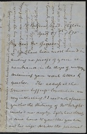 Letter to] My dear Mr. Garrison [manuscript