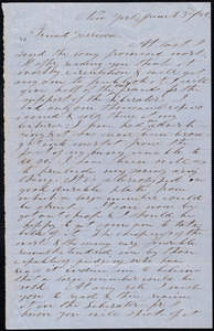 Letter from Lewis W. Paine, New York, [N.Y.], to William Lloyd Garrison, June 23 / [18]52