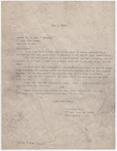 Letter from Dr. Moten to William H. Wise & Co., July 12, 1946