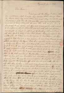 Letter from Lucia Weston, Weymouth, [Mass.], to Anne Warren Weston, Jan. 7, 1842