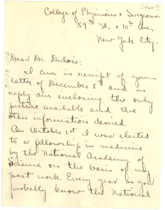 Letter from Harry E. Pelham to W. E. B. Du Bois