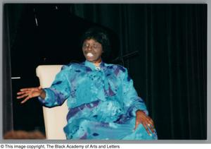 Photograph of Lorraine Pope aka Mzuri Moyo Aimbaye