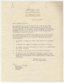 Resolution from Cosmopolitan Club of New York University in New York, New York, to B.M. Miller, Governor, in Montgomery, Alabama.