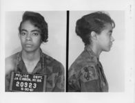 Thumbnail for Mississippi State Sovereignty Commission photograph of Glinda [sic] Gaither following her arrest for her participation in the Freedom Rides, Jackson, Mississippi, 1961 May 30