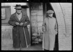 [Untitled photo, possibly related to: Negro residents of Mound Bayou, Mississippi in front of restaurant, former theater]