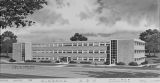 Drawing of the science building at Alabama A & M College in Normal, Alabama.