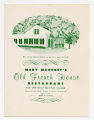 Mary Mahoney's Old French House Restaurant and Old Slave Quarters Lounge, menu