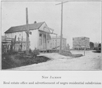 New Jackson; Real estate office and advertisement of negro residential subdivision