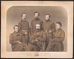 Brigadier General Van Valkenburgh and staff officers