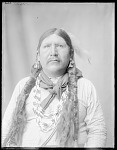 Front view Indian man, Fred Murie. U. S. Indian School 1904