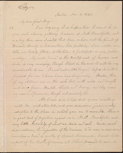 Copy of letter from William Lloyd Garrison, Boston, [Mass.], to Samuel May, Dec. 2, 1848