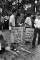 Anti-war demonstration held by the Birmingham Peace League at Woodrow Wilson Park in Birmingham, Alabama.