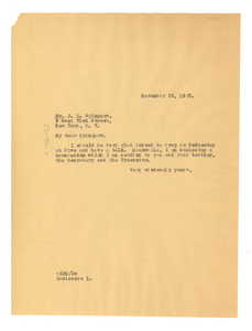 Letter from W. E. B. Du Bois to J. E. Spingarn