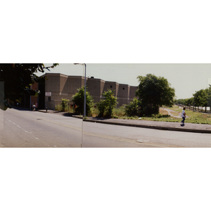 Pedestrians walking near Melnea Cass Boulevard