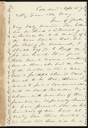 Letter to] My dear Mr. May [manuscript