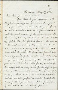 Letter from William Lloyd Garrison, Roxbury, [Mass.], to Henry Villard, May 19, 1866