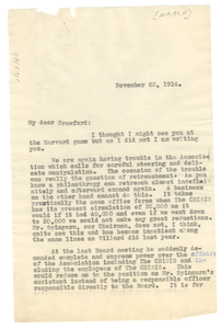 Letter from W. E. B. Du Bois to George W. Crawford