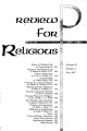 Review for Religious - Issue 26.3 (May 1967)