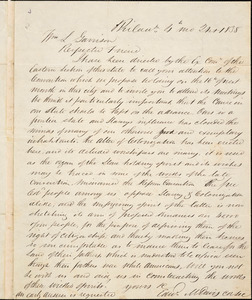 Letter from Edward M. Davis, Phila[delphia, Pennsylvania], to William Lloyd Garrison, 1838 [April] 21st