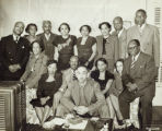 Group photograph at an event