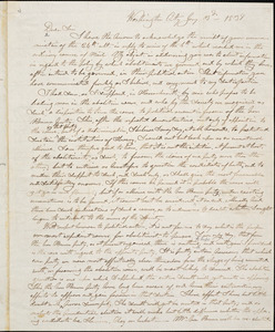 Letter from Nathaniel Briggs Borden, Washington City, [District of Columbia], to William Lloyd Garrison, 1839 Jan[uar]y 3d