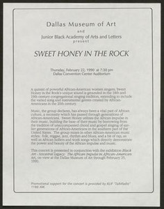 Flyer: Sweet Honey in the Rock