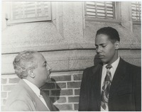 Bontemps, Arna, and Paul Bontemps at Fisk University, Nashville, Tennessee