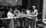 Thumbnail for Frankie and Douglas Bell and others at a grand opening of their restaurant, Los Angeles, 1984