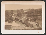 [Horse-drawn wagons crossing Burnside Bridge, over Antietam Creek, Maryland]