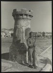 [Guard standing with rifle, Minorca]