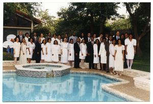 Poolside Group Portrait During Dorothy Washington Celebration